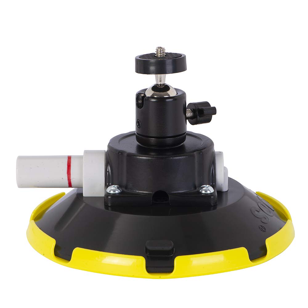 Imt 6' Suction Cup Camera Mount With 360 Ball Head, Air Pump Vacuum Suction Mount For Action Camera/Dslr/Camcorders/Phone, Camera Holder On Windshield/Window/Dashboard/Boats